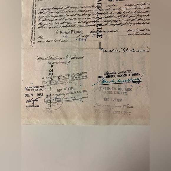 Collectible Vintage Railroad Company Savings Bond (War Time) - Picture 7 of 7